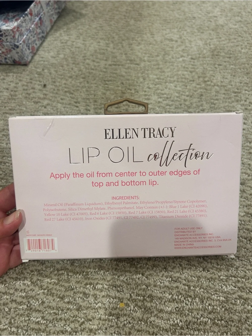 Ellen Tracy Lip Oil Set - Pink, Nude, Brown, Rose, Coral Shades